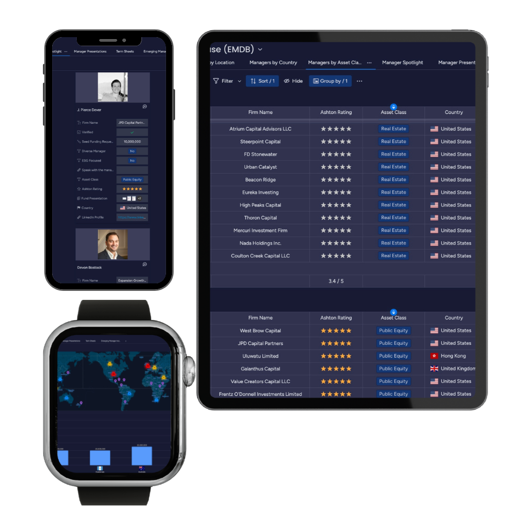 Screenshot of the AlphaSeek dashboard showcasing curated private equity and venture capital opportunities for family office investors.